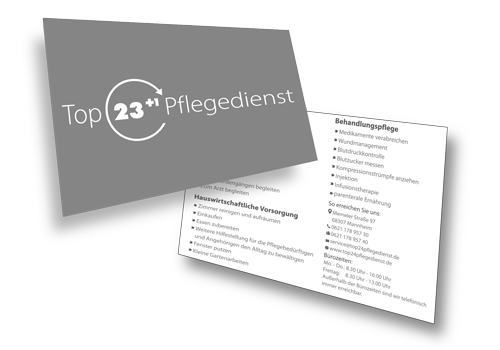 Postkarten für Top24 Pflegedienst Mannheim