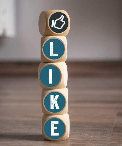 Social Media Kanälen liken